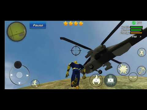 Spider Rope Hero Gangster Crime - Green Monster Truck Driving at Vegas City Android Gameplay