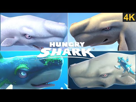 MOBY DICK ALL TRAILER & MOVIE THROUGH THE YEARS!!! (2010 - 2022) HUNGRY SHARK EVOLUTION 4K