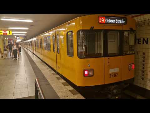 Ausfahrt der U9 nach Osloer Straße F-Drehstromer mit einer dummen frau in westhafen