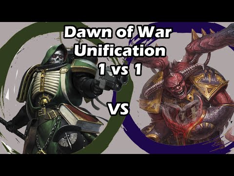 Dawn of War Unification: 1 vs 1 Dark Angels (Wooden Alex) vs Chaos Demons (Korn Champ)