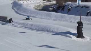preview picture of video 'ICE Pragelato - Go-kart 125cc 6 speed on ice'