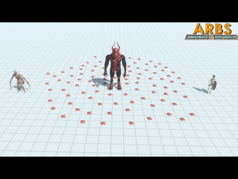 Infernals Vs 100 Land Mines |Animal Revolt Battle Simulator