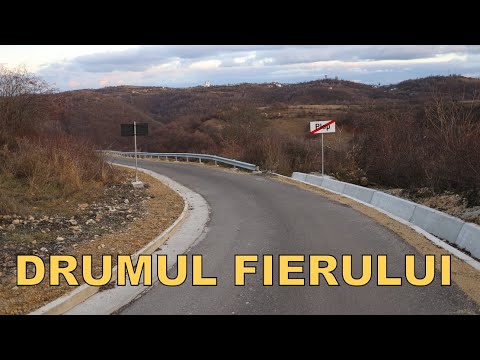 Noua șosea Ghelari - Plop și satul din munți