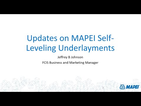 MAPEI Webinar – Updates on MAPEI’s Self-Leveling Underlayments