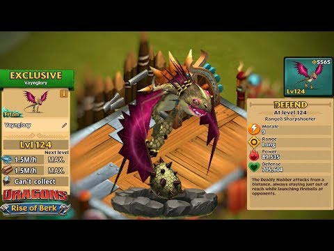 Exotic Vaynglory (New Exclusive Deadly Nadder) Max Level 124 | Dragons: Rise of Berk