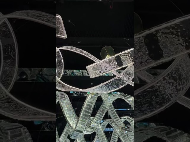 نجفة مودرن اكريليك 1 متر ذهبي