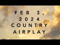 Billboard Top 60 Country Airplay Feb 3 2024
