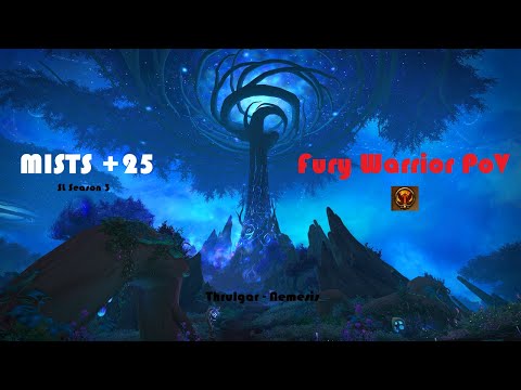 +25 Mists of Tirna Scithe | Fury Warrior PoV | Shadowlands M+ Season 3