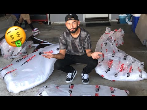 WE GOT $3000 WORTH OF CARBON FIBER PARTS!