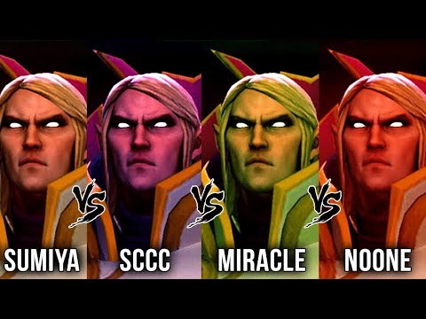 Miracle- vs Sumiya vs Sccc vs Noone - WHO IS THE BEST INVOKER in 7.20 Patch - Dota 2