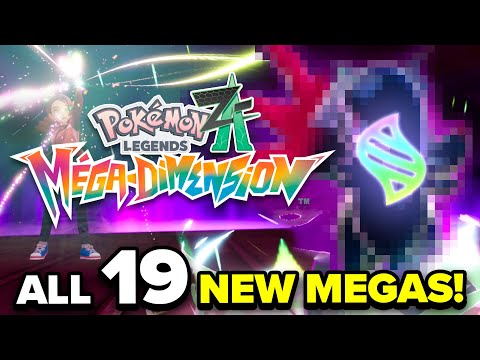 All 19 NEW MEGA EVOLUTIONS, SHINY FORMS and STATS!