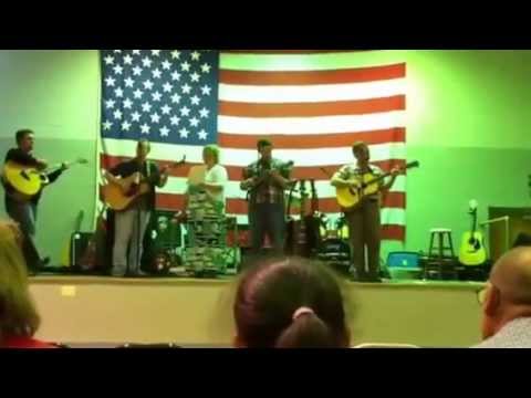 Bluegrass Gospel group Eric Fox and Foxfire performing 
