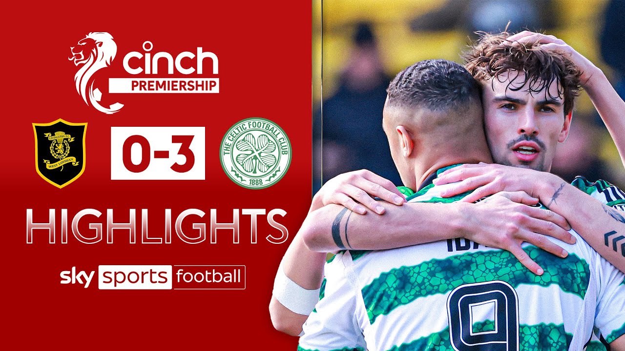 Hoops go TOP ahead of Old Firm! 🟢 | Livingston 0-3 Celtic | Scottish Premiership Highlights
