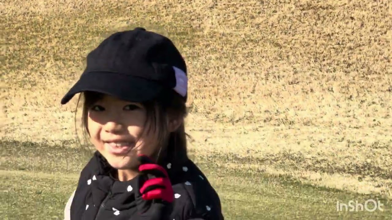 Rihito & Nako on the course 川村理人、菜子ラウンド　１０歳 7歳