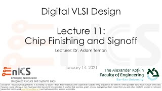 DVD - Lecture 11: Sign Off and Chip Finishing - Part 1