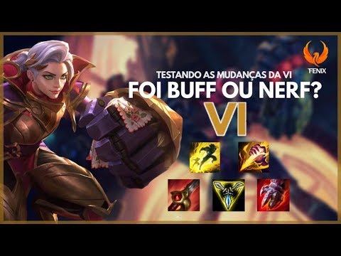 TESTANDO AS MUDANÇAS DA VI *FOI BUFF OU NERF?* - VI JUNGLE GAMEPLAY [PT-BR]