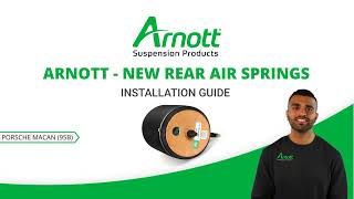 Arnott rear air springs installation video for Porsche Macan (95B)