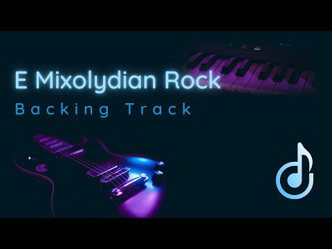 Super E Mixolydian Rock backing track