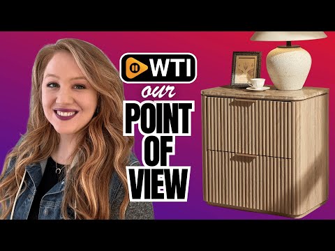 Fluted Nightstand with 2 Drawers - WTI product video review