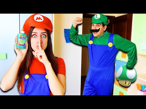TROVA GLI INGREDIENTI SLIME NASCOSTI DA LUIGI DI SUPER MARIO CHALLENGE!!!