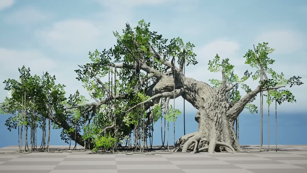 Uzbrojone drzewo dżungli Model 3D