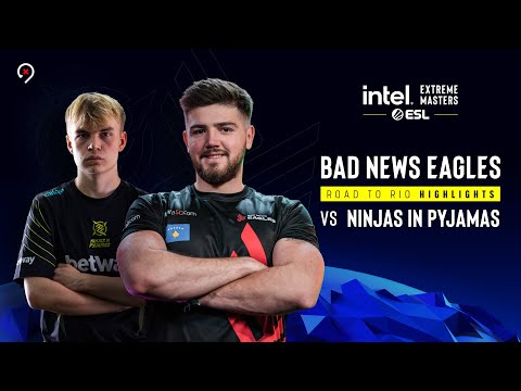 Bad News Eagles vs Ninjas in Pyjamas - HIGHLIGHTS - IEM Road to Rio 2022 | MAP 1 Vertigo
