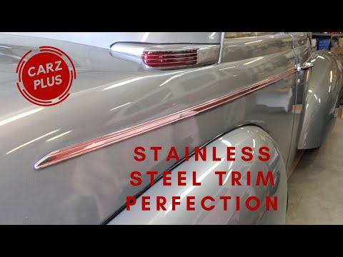 Stainless Steel Auto Trim Repair Hack -  Stainless Steel Auto Trim Dent Removal and Polishing