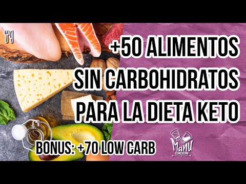 🥩 50 ALIMENTOS SIN CARBS PARA LA DIETA KETO | QUE PUEDO COMER EN KETO PARTE 2 | Manu Echeverri