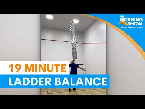 David Rush reclaims ladder balancing world record | The Morning Show