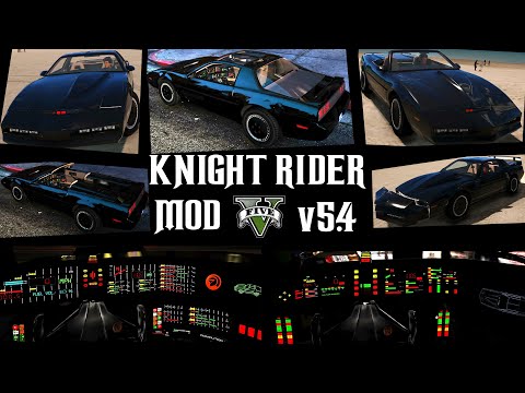 Knight Rider Mod v5.4 for GTA 5 - All abilities, functions and animations