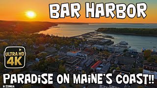 Bar Harbor Maine 4K  / The Gateway to Acadia National Park  (DJI Mavic Air 3S Drone Footage)