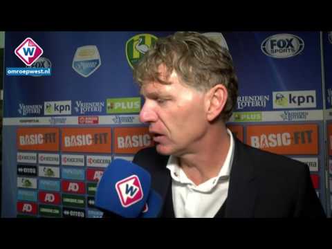 Reactie ADO Den Haag-trainer Fons Groenendijk na het verloren duel tegen Feyenoord