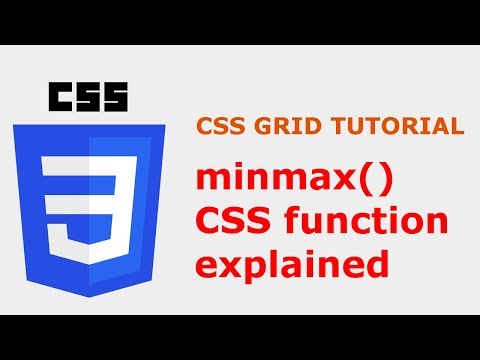 Minmax function in CSS (Grid layout examples)
