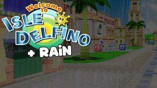 pov: You Stay the Night in Delfino Plaza and it's Raining in Super Mario Sunshine 🌧️ (+Music & Rain)