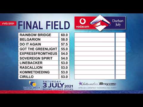 The 2021 Vodacom Durban July Barrier Draws #vdj2021 #destinationvdj