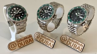 3x New 2020 Kermit/Starbucks Mods! - [Seiko SKX007, 5KX & Arabic Dial] - @SeikoModsDubai