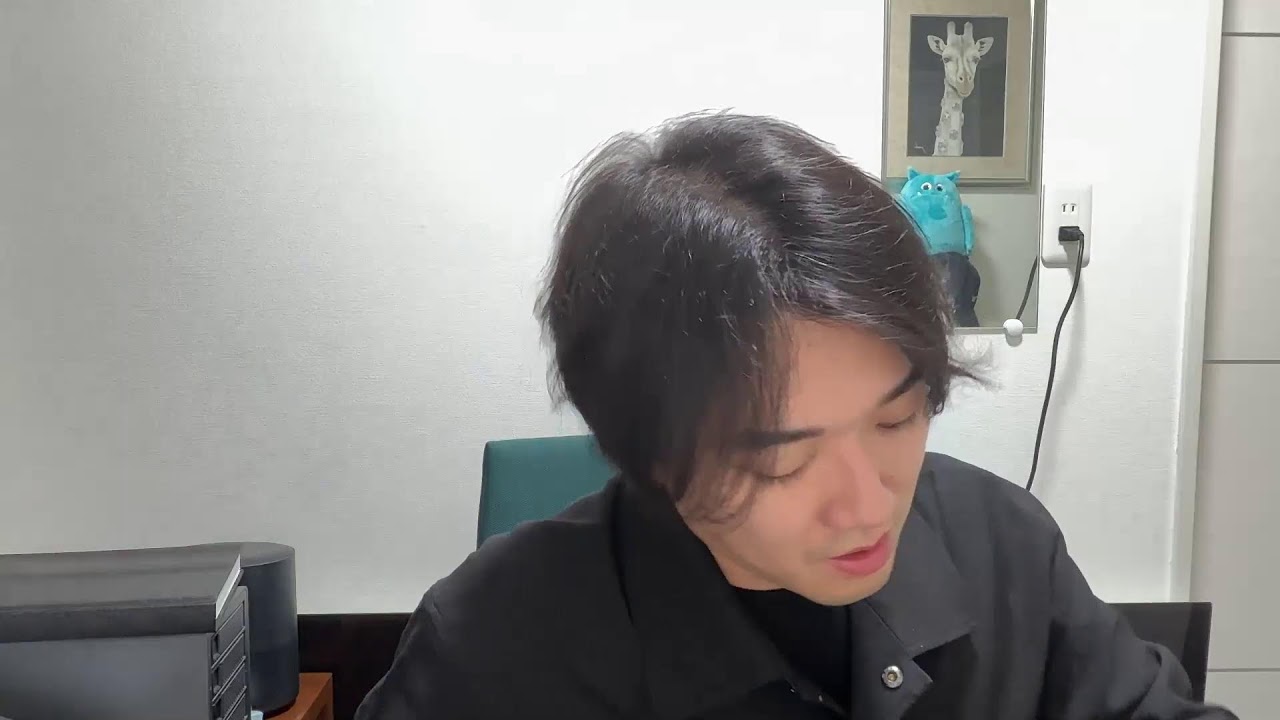 久々の休日に雑談配信。