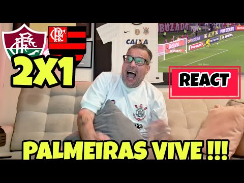 REACT FLUMINENSE 2X1 FLAMENGO !!! PALMEIRAS VIVE !!!