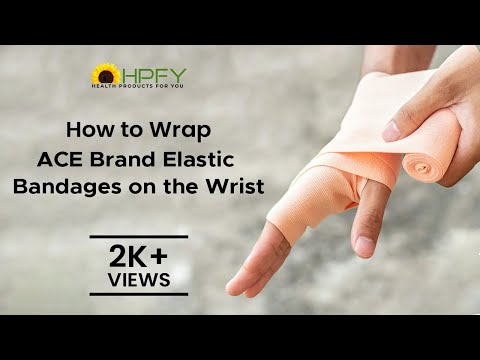 How to Wrap ACE Brand Elastic Bandages on the Wrist?