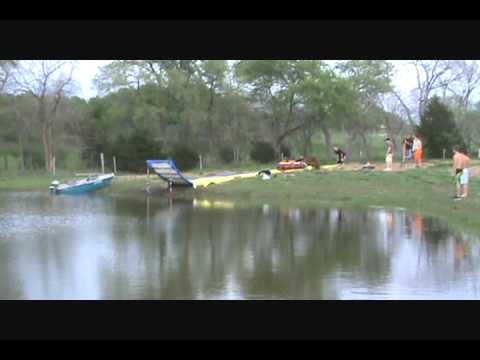 Human Slingshot Slip and Slide Celina style!