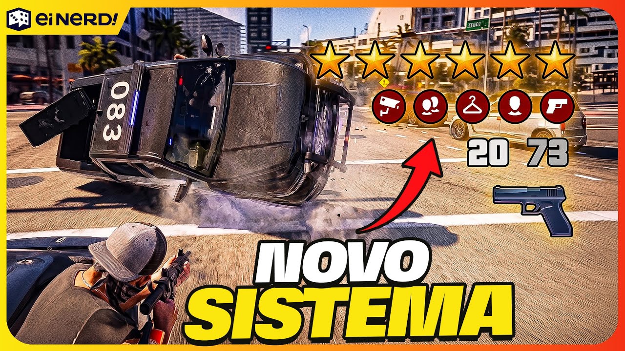 GTA VI - NOVO SISTEMA DE PROCURADO EXPLICADO [PERSEGUIÇÃO POLICIAL DO GTA 6 É INSANA!]