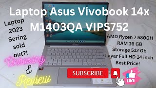 UNBOXING & REVIEW LAPTOP ASUS VIVOBOOK 14X M1403QA VIPS752 - YouTube