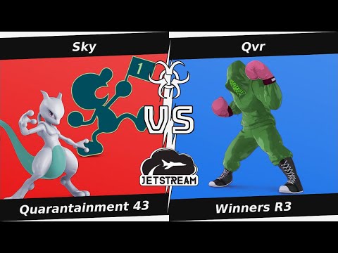 Quarantainment 43 Winners R3 - Sky (Mewtwo, Game&Watch) Vs. Qvr (Little Mac) Smash Ultimate - SSBU