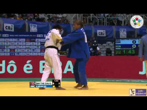 Judo World Championships Rio de Janeiro 2013: Smythe Davis (GBR) - Karakas (HUN) [-57kg]