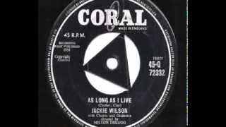 Jackie Wilson - 'As Long As I Live' - 1958 45rpm