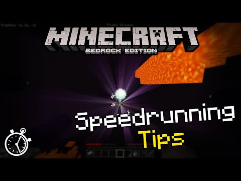 Speedrunning Tips for Minecraft Bedrock Edition!