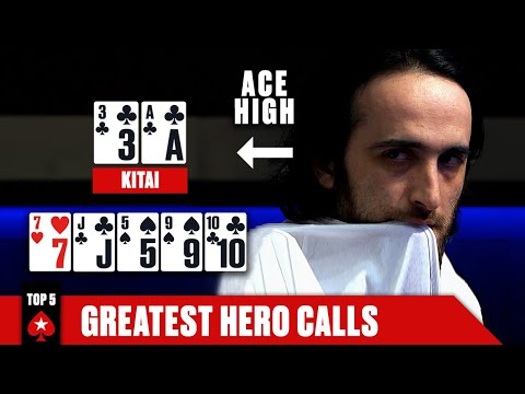 TOP 5 HERO CALLS OF ALL TIME! ♠️ Poker Top 5 ♠️ PokerStars