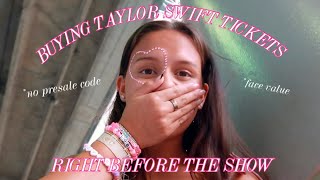 HOW I GOT LAST MINUTE TAYLOR SWIFT TICKETS TO THE ERAS TOUR : vlog + tips & tricks