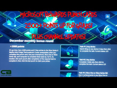 December 2021 Microsoft Rewards Monthly Bonus Round & Top 10 Punch Cards - 2,500+ Points & Updates!