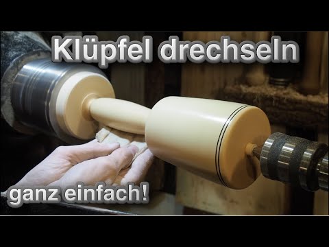 Das braucht jeder Woodworker🤫 Klüpfel selber drechseln, ganz einfach😃